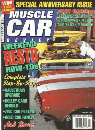 MUSCLE CAR REVIEW 1994 APR/MAY - DONOHUE SST, BERGER